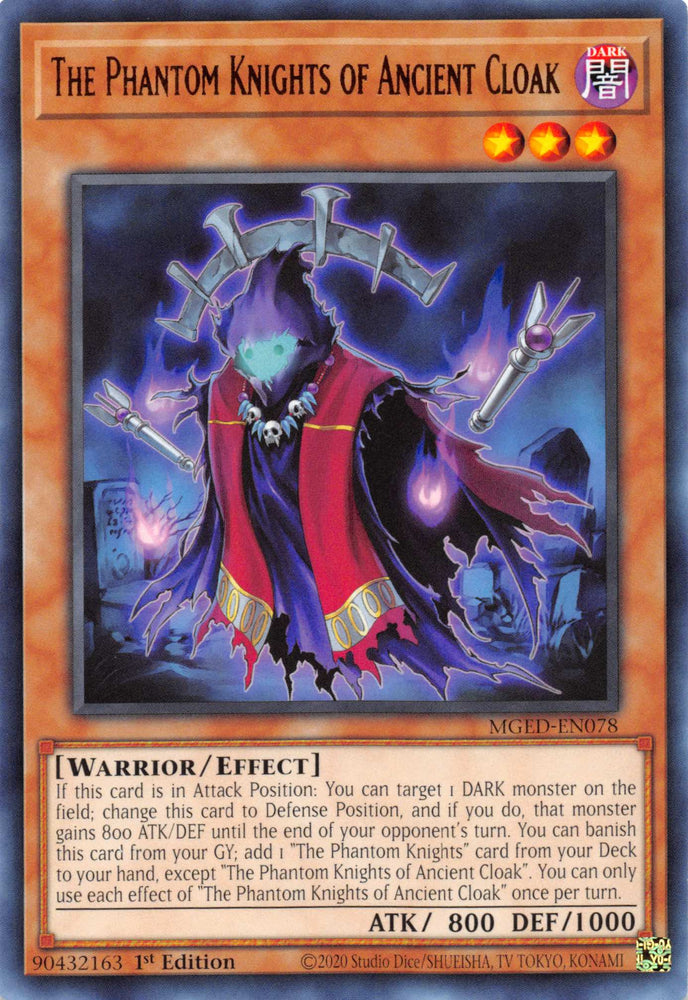 The Phantom Knights of Ancient Cloak [MGED-EN078] Rare Yu-Gi-Oh!
