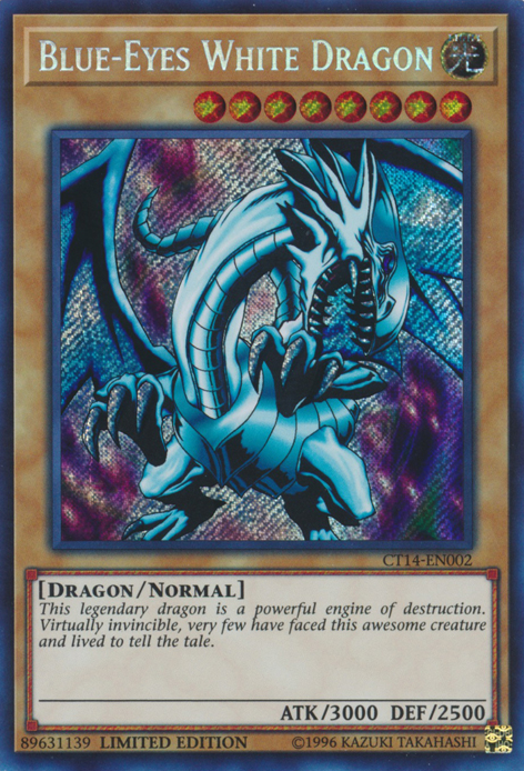 Blue-Eyes White Dragon [CT14-EN002] Secret Rare Yu-Gi-Oh!