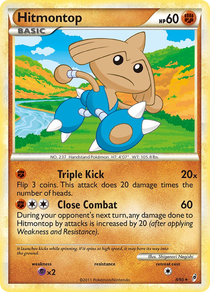 Hitmontop (8/95) (Theme Deck Exclusive) [HeartGold & SoulSilver: Call of Legends] Pokémon