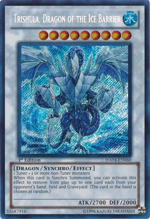 Trishula, Dragon of the Ice Barrier [HA04-EN060] Secret Rare Yu-Gi-Oh!