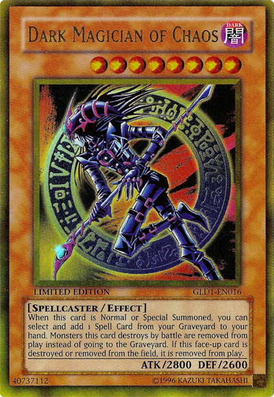 Dark Magician of Chaos [GLD1-EN016] Gold Rare Yu-Gi-Oh!