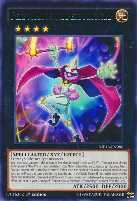 Performage Trapeze Magician [MP16-EN080] Rare Yu-Gi-Oh!