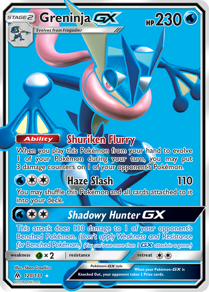 Greninja GX (120/131) [Sun & Moon: Forbidden Light] Pokémon