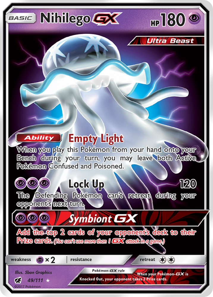 Nihilego GX (49/111) [Sun & Moon: Crimson Invasion] Pokémon