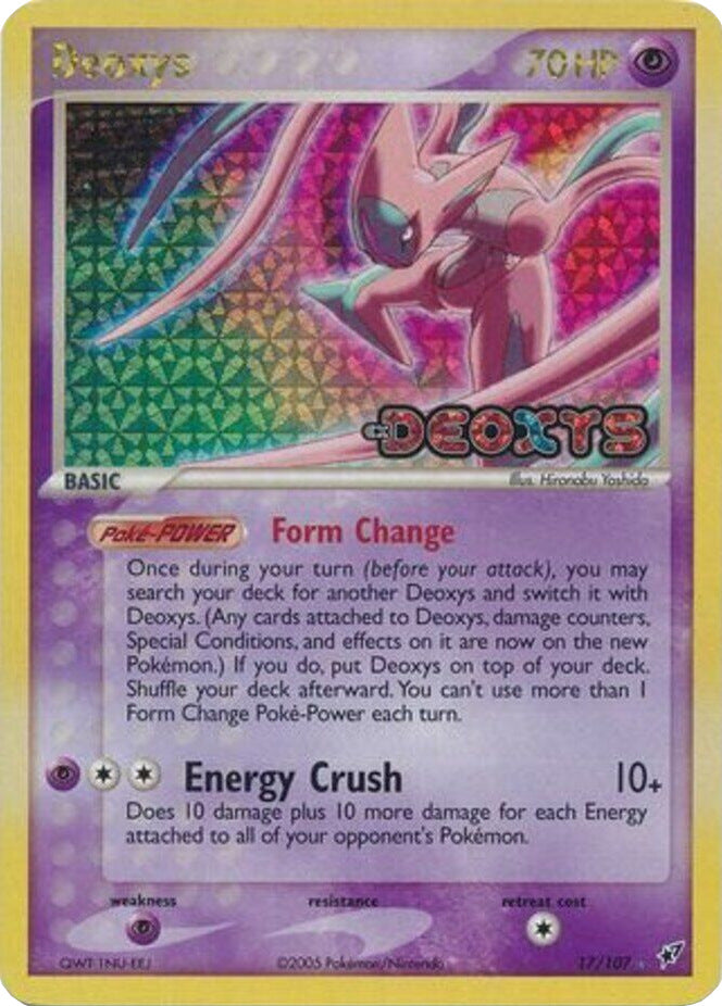 Deoxys (17/107) (Stamped) [EX: Deoxys] Pokémon