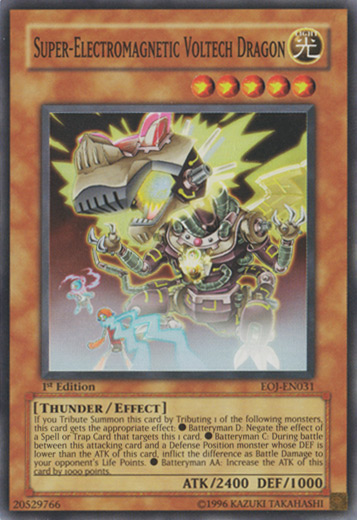 Super-Electromagnetic Voltech Dragon [EOJ-EN031] Super Rare Yu-Gi-Oh!