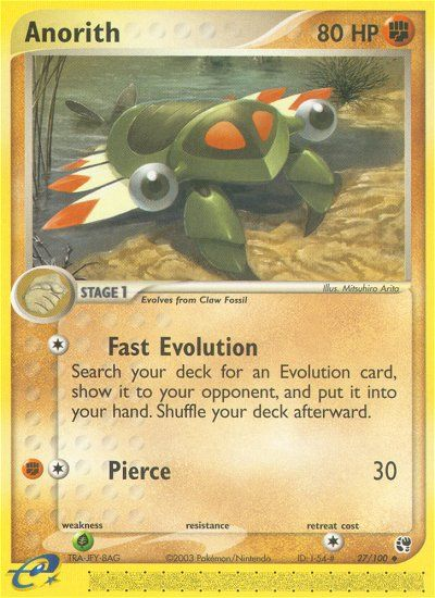 Anorith (27/100) [EX: Sandstorm] Pokémon
