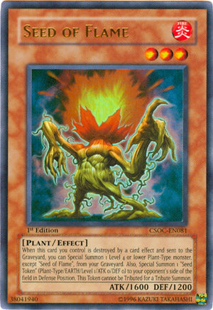 Seed of Flame [CSOC-EN081] Ultra Rare Yu-Gi-Oh!