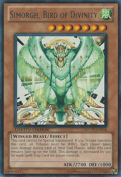 Simorgh, Bird of Divinity [WCPP-EN016] Rare Yu-Gi-Oh!
