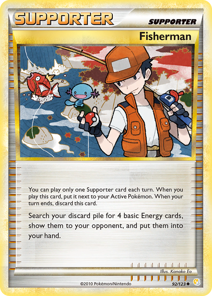 Fisherman (92/123) [HeartGold & SoulSilver: Base Set] Pokémon