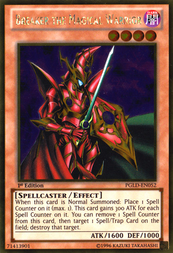 Breaker the Magical Warrior [PGLD-EN052] Gold Rare Yu-Gi-Oh!