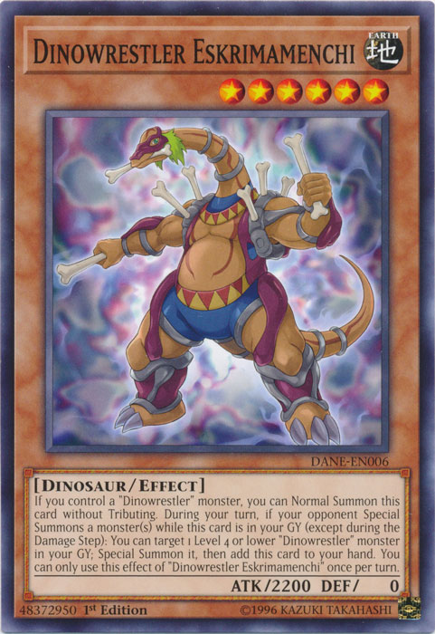 Dinowrestler Eskrimamenchi [DANE-EN006] Common Yu-Gi-Oh!