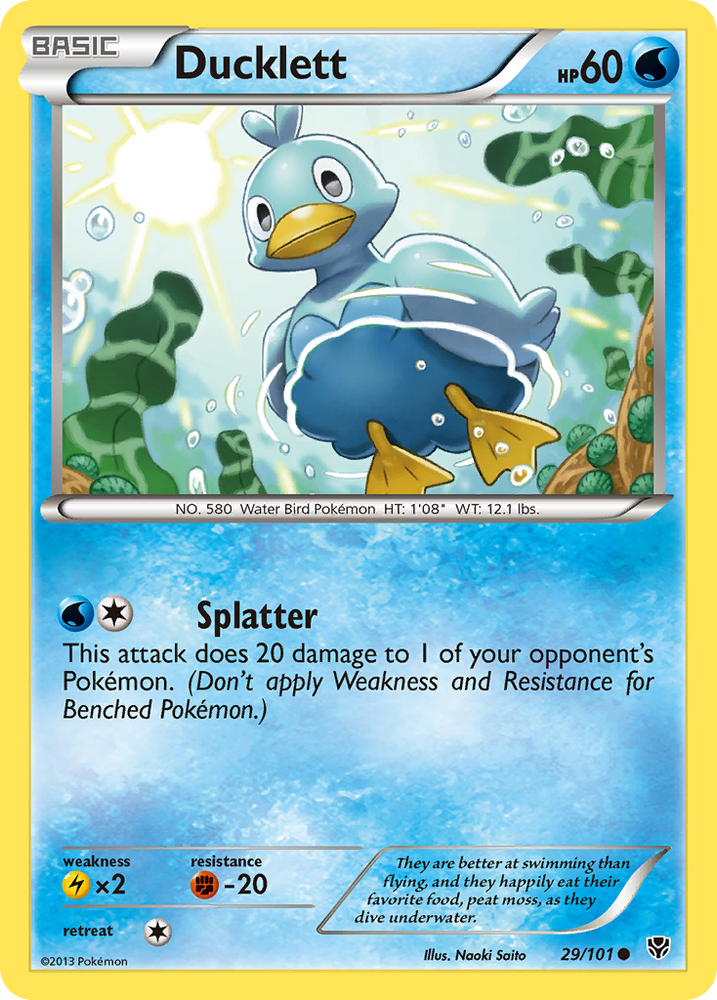Ducklett (29/101) [Black & White: Plasma Blast] Pokémon