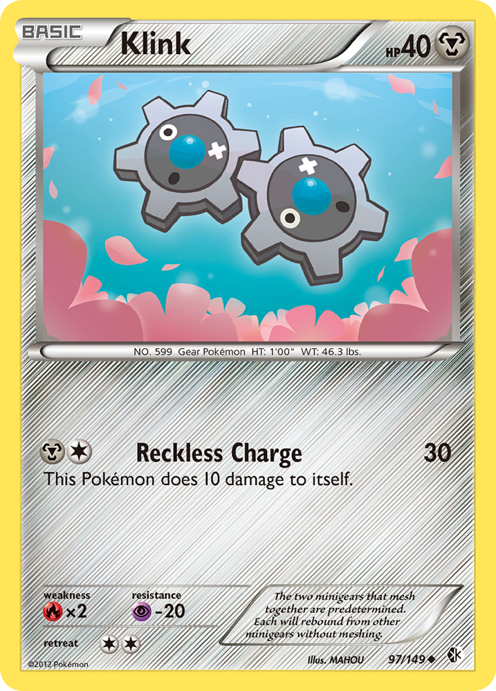 Klink (97/149) [Black & White: Boundaries Crossed] Pokémon