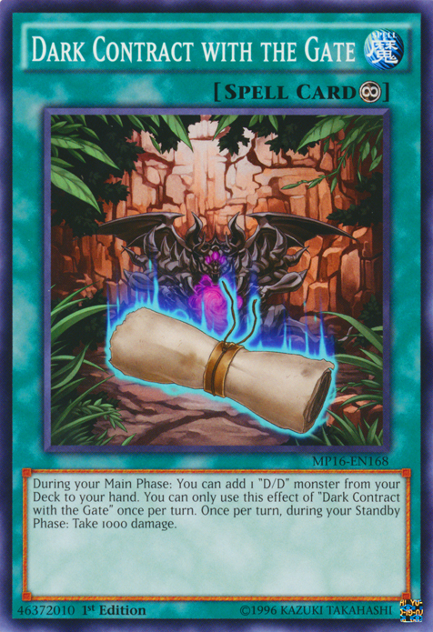Dark Contract with the Gate [MP16-EN168] Common Yu-Gi-Oh!