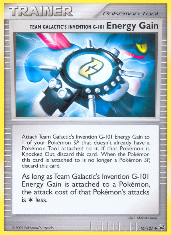 Team Galactic's Invention G-101 Energy Gain (116/127) [Platinum: Base Set] Pokémon
