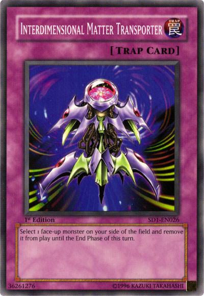 Interdimensional Matter Transporter [SD1-EN026] Common Yu-Gi-Oh!