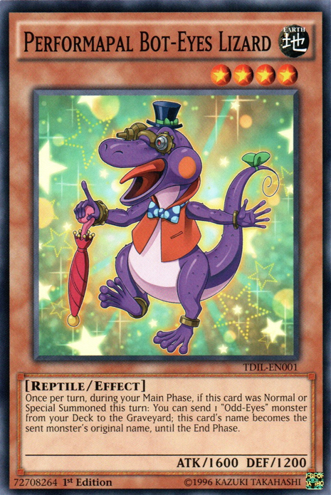 Performapal Bot-Eyes Lizard [TDIL-EN001] Common Yu-Gi-Oh!
