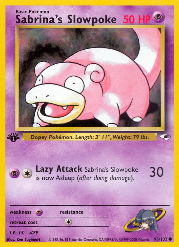 Sabrina's Slowpoke (95/132) [Gym Heroes 1st Edition] Pokémon