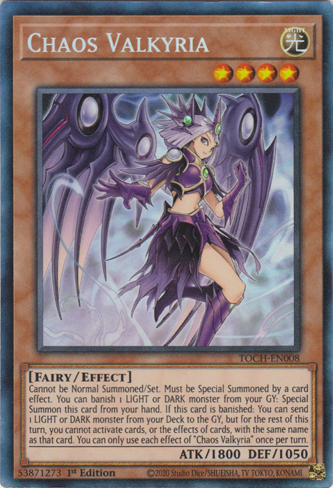 Chaos Valkyria [TOCH-EN008] Collector's Rare Yu-Gi-Oh!