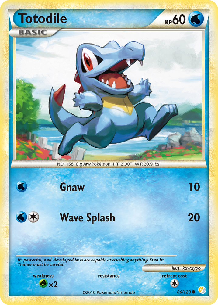 Totodile (86/123) [HeartGold & SoulSilver: Base Set] Pokémon