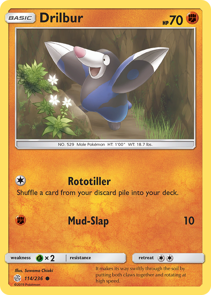 Drilbur (114/236) [Sun & Moon: Cosmic Eclipse] Pokémon