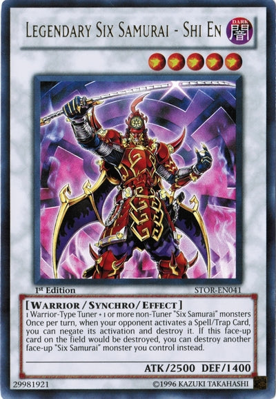 Legendary Six Samurai - Shi En [STOR-EN041] Ultra Rare Yu-Gi-Oh!