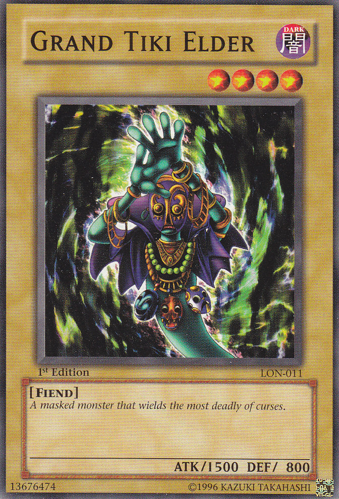 Grand Tiki Elder [LON-011] Common Yu-Gi-Oh!