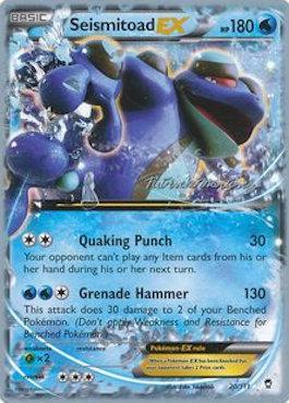 Seismitoad EX (20/111) (Punches 'n' Bites - Patrick Martinez) [World Championships 2015] Pokémon