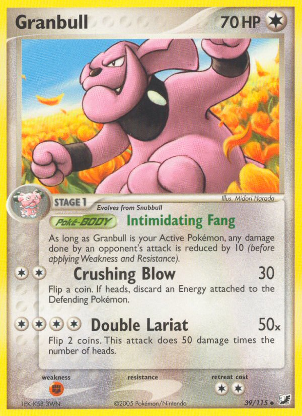 Granbull (39/115) [EX: Unseen Forces] Pokémon