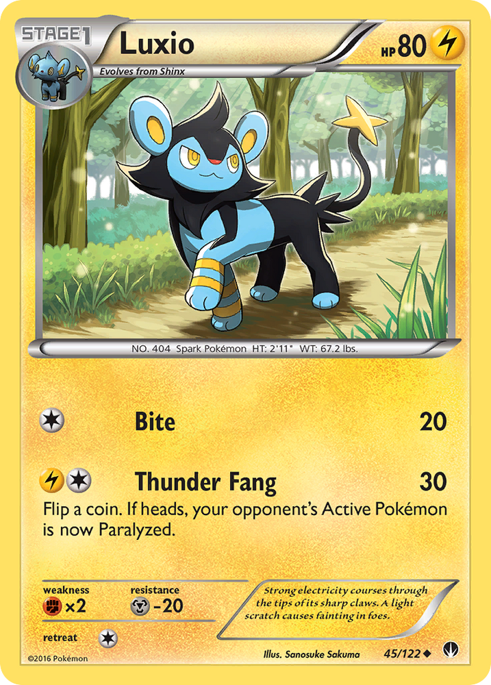 Luxio (45/122) [XY: BREAKpoint] Pokémon