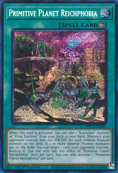 Primitive Planet Reichphobia [MP23-EN096] Prismatic Secret Rare Yu-Gi-Oh!