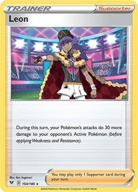 Leon (154/185) (Theme Deck Exclusive) [Sword & Shield: Vivid Voltage] Pokémon