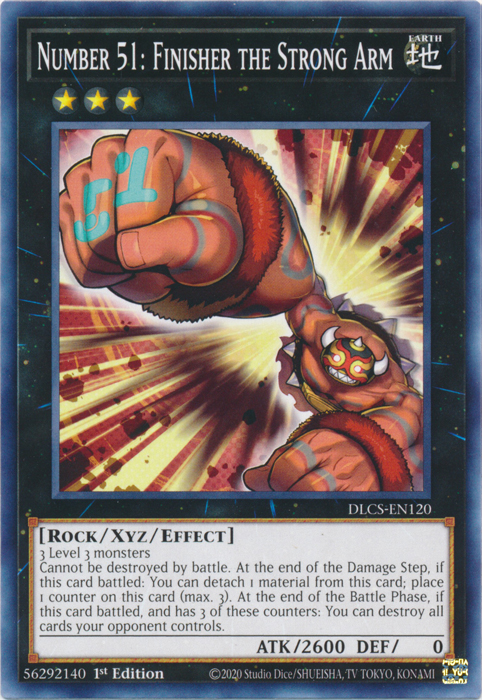 Number 51: Finisher the Strong Arm [DLCS-EN120] Common Yu-Gi-Oh!