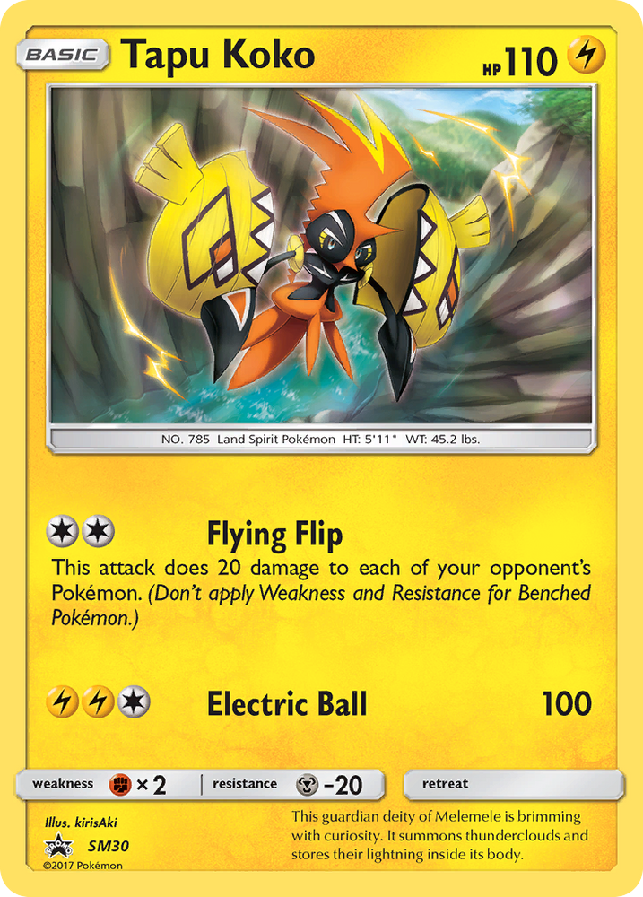 Tapu Koko (SM30) [Sun & Moon: Black Star Promos] Pokémon