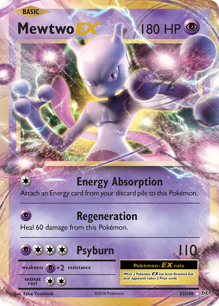 Mewtwo EX (52/108) [XY: Evolutions] Pokémon