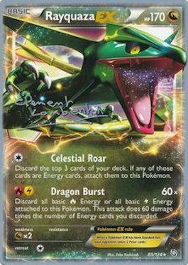 Rayquaza EX (85/124) (Anguille Sous Roche - Clement Lamberton) [World Championships 2013] Pokémon