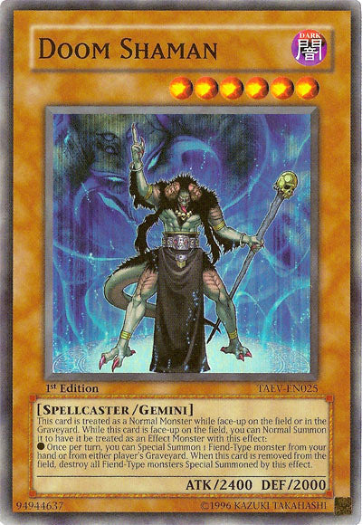 Doom Shaman [TAEV-EN025] Super Rare Yu-Gi-Oh!
