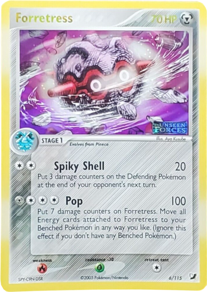 Forretress (6/115) (Stamped) [EX: Unseen Forces] Pokémon
