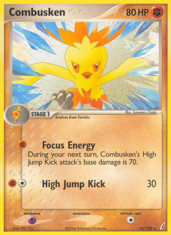 Combusken (16/100) [EX: Crystal Guardians] Pokémon