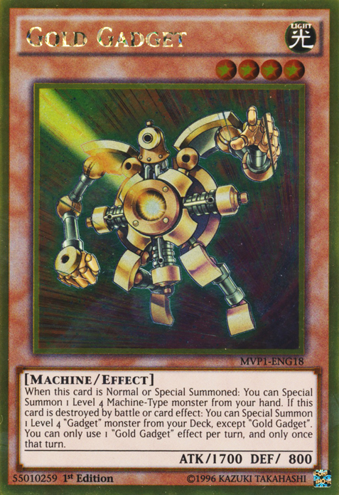 Gold Gadget [MVP1-ENG18] Gold Rare Yu-Gi-Oh!