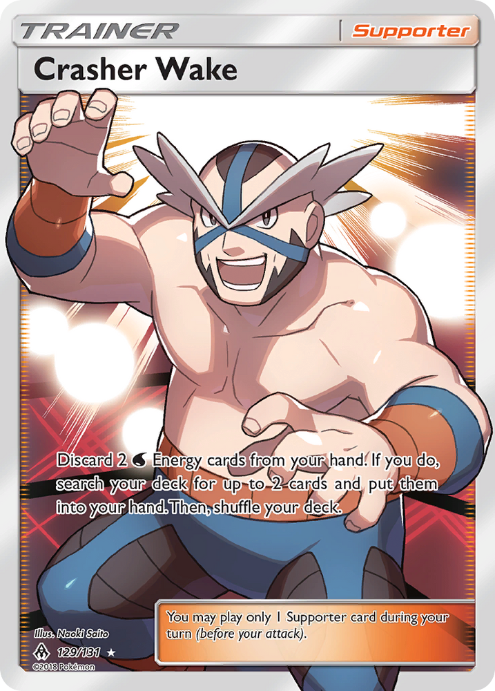 Crasher Wake (129/131) [Sun & Moon: Forbidden Light] Pokémon