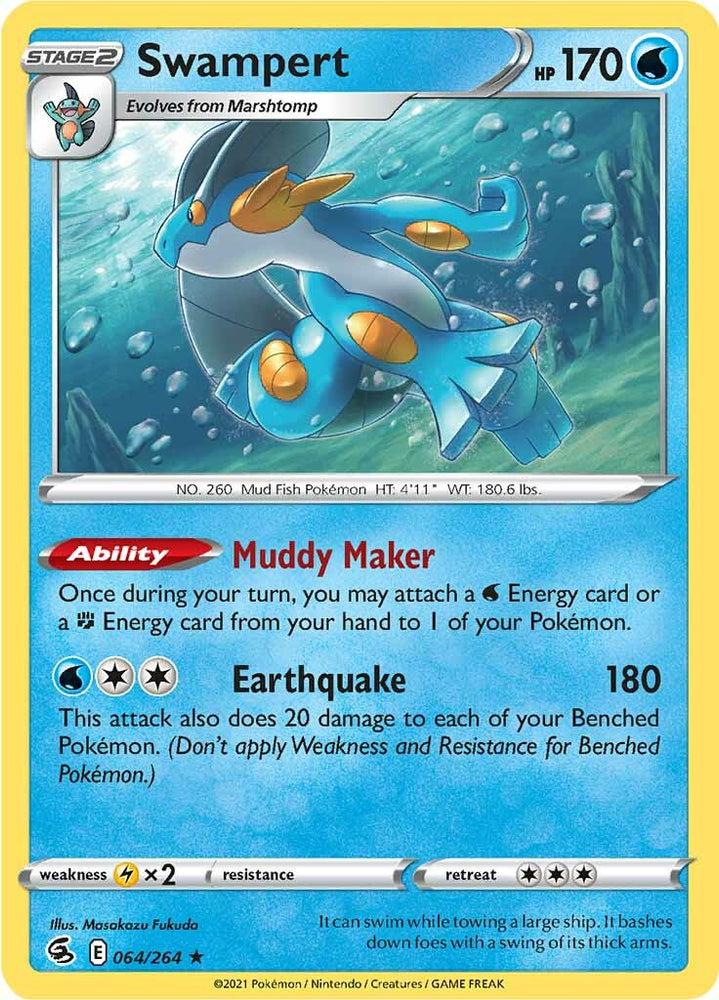 Swampert (064/264) [Sword & Shield: Fusion Strike] Pokémon