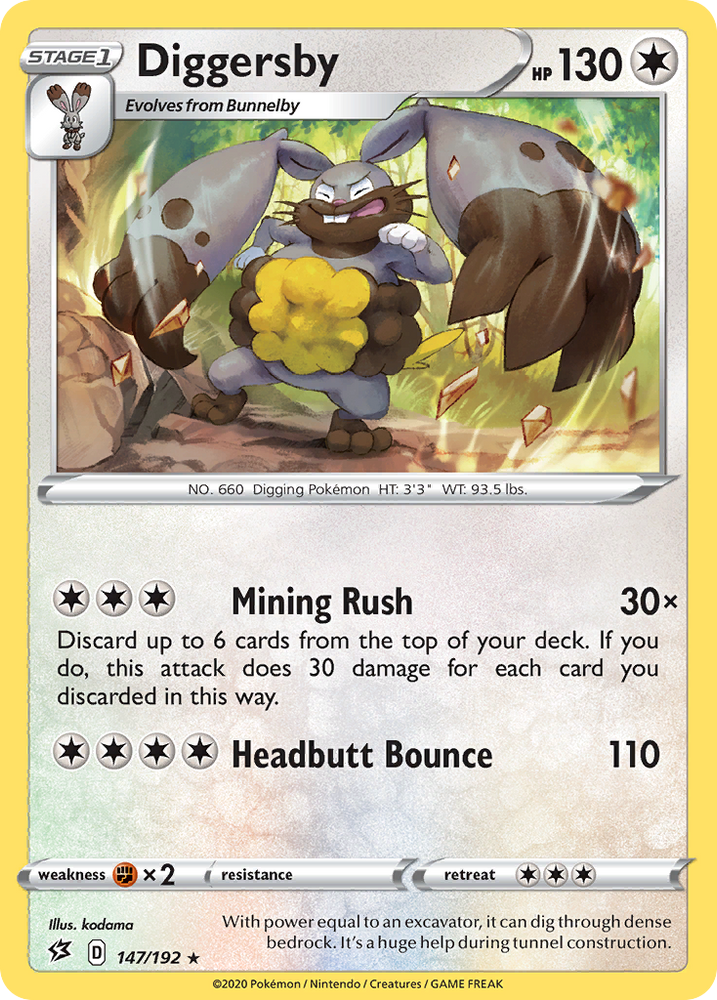 Diggersby (147/192) [Sword & Shield: Rebel Clash] Pokémon