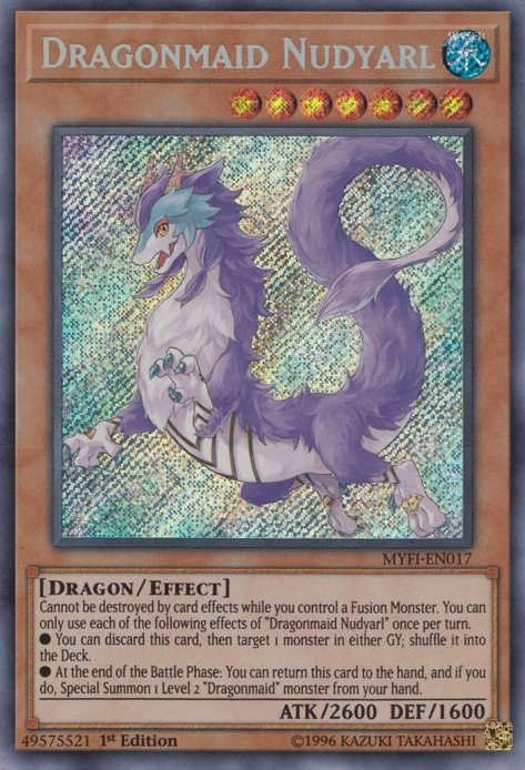 Dragonmaid Nudyarl [MYFI-EN017] Secret Rare Yu-Gi-Oh!