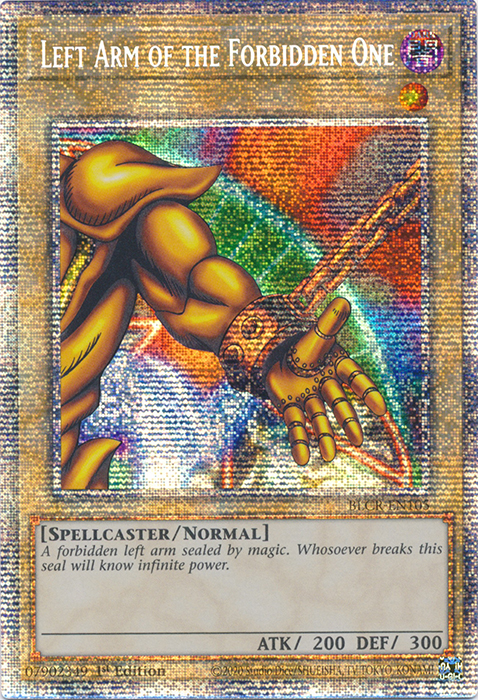 Left Arm of the Forbidden One [BLCR-EN105] Starlight Rare Yu-Gi-Oh!