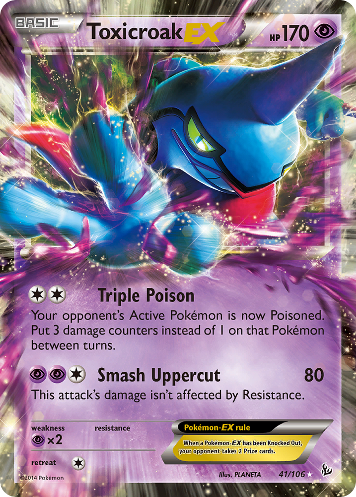 Toxicroak EX (41/106) [XY: Flashfire] Pokémon