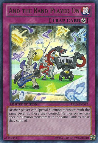 And the Band Played On [PRIO-ENDE2] Ultra Rare Yu-Gi-Oh!