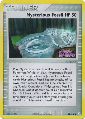 Mysterious Fossil (92/110) (Stamped) [EX: Holon Phantoms] Pokémon