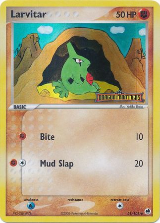 Larvitar (51/101) (Stamped) [EX: Dragon Frontiers] Pokémon